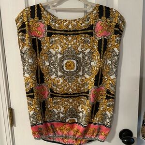 Laundry by Shelli Segal Elastic Waist Blouse Size 4